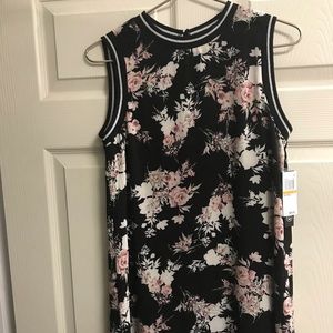 As U Wish Black Floral Dress - NWT - Juniors Small